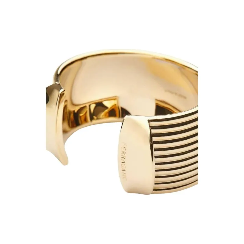 FERRAGAMO Brass Bangles Men's Gold-2