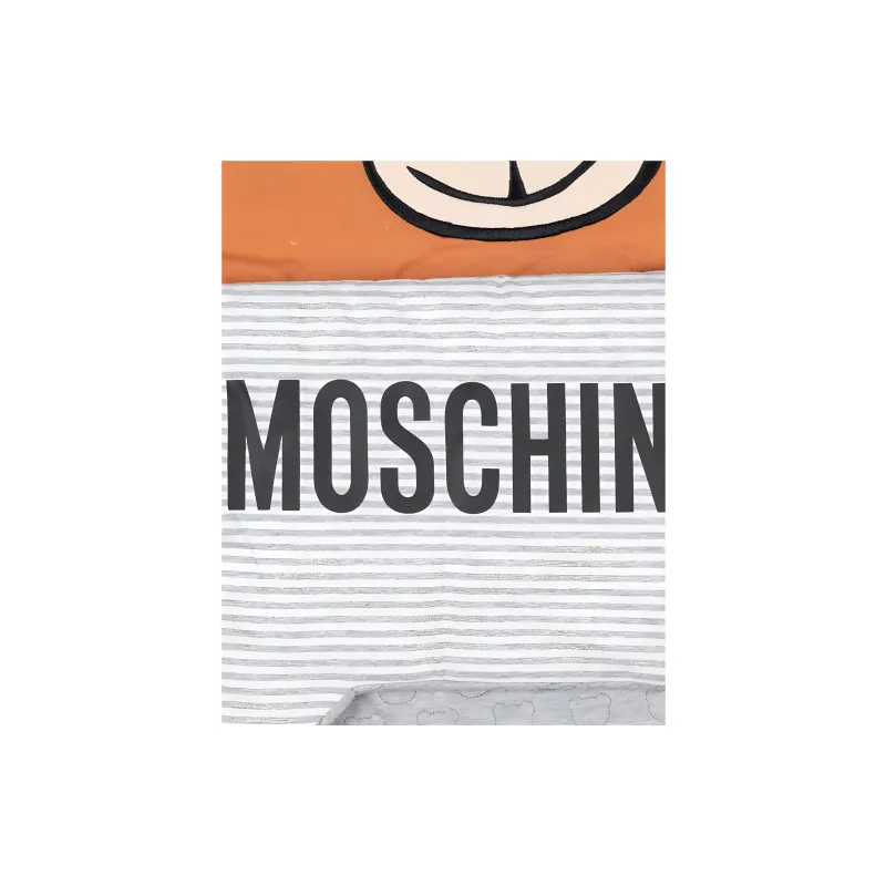 MOSCHINO Cotton Cell Phone Pouch Kids' Gray-3