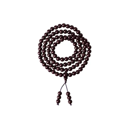 FANGYUANXIAOFU Small Leaf Red Sandalwood Wooden Bracelets Unisex