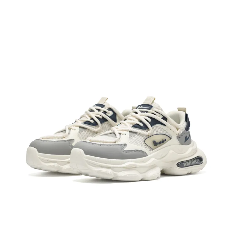 Warrior Abrasion Resistant Breathable Height Increasing Low Top Chunky Sneakers Men's-3