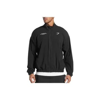 GYMSHARK Jackets Men Black