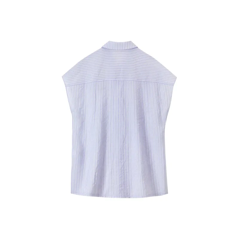 SENTUBILA Shirts Women's Purple Stripes-1