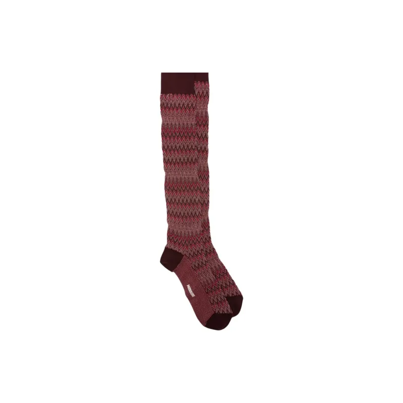 MISSONI Mid Calf Socks Men's Red-1