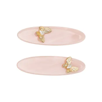 SHINE Begonia Collection Copper Hair Clips Women's