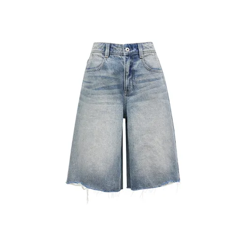 ONLY Denim Shorts Women's J33 350 Washed Denim Blue