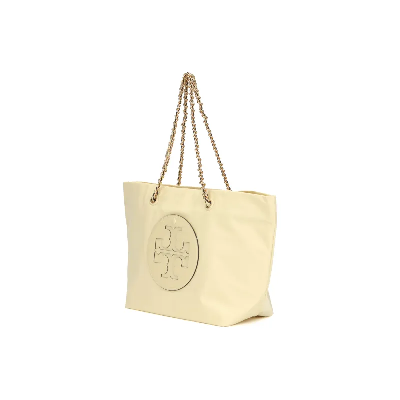 TORY BURCH Ella Recycled Nylon Tote Bag, Shopping Bag, Shoulder Bag, Handbag Women's Lemon-1