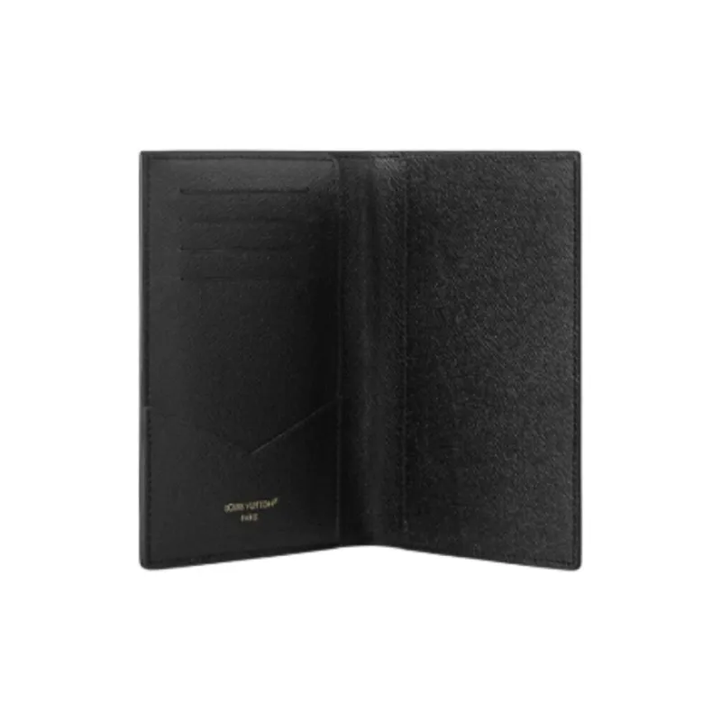 LOUIS VUITTON MONOGRAM REVERSE Coated Canvas Passport Holder Unisex Khaki-3