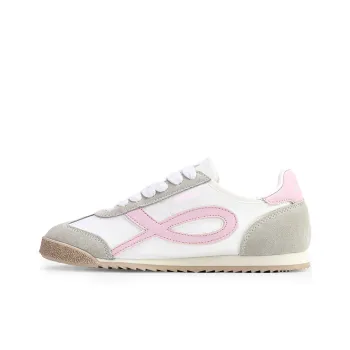 GLO BULL Slip Resistant, Breathable, Lightweight Low Top Casual Shoes Women's Beige Pink
