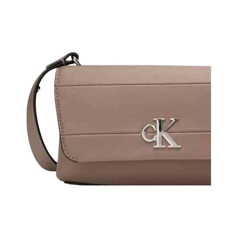CALVIN KLEIN Synthetic Leather Crossbody Bag Trumpets Women's Milk Coffee-2