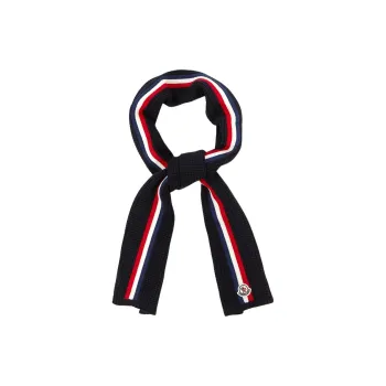 Moncler Wool Knit Scarves Unisex Marine Blue