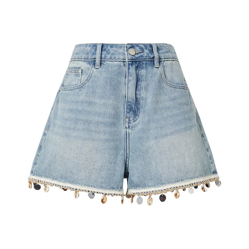 Hopeshow Denim Shorts Women's Denim Blue 071-0