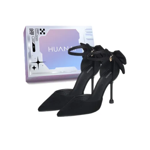 HUANAI Slim Heel High Heels Women's Black