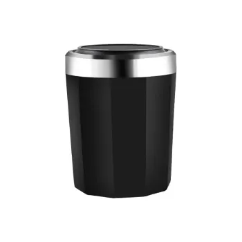 JIANYUJIAFANG Minimalist Modern LED Lighted Metal Liner With Light, Press to Open, Automatic Pop Up