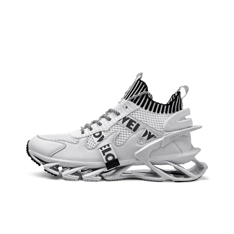 AMICNIEGD Shock Absorbers Slip Resistant Breathable Low Top Chunky Sneakers Men's-13