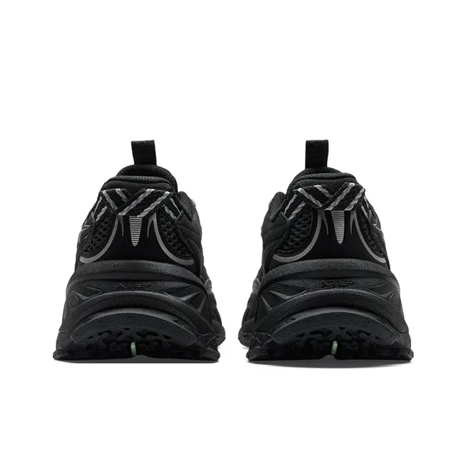 XTEP Abrasion Resistant Slip Resistant Low Top Casual Shoes Women's Black-4