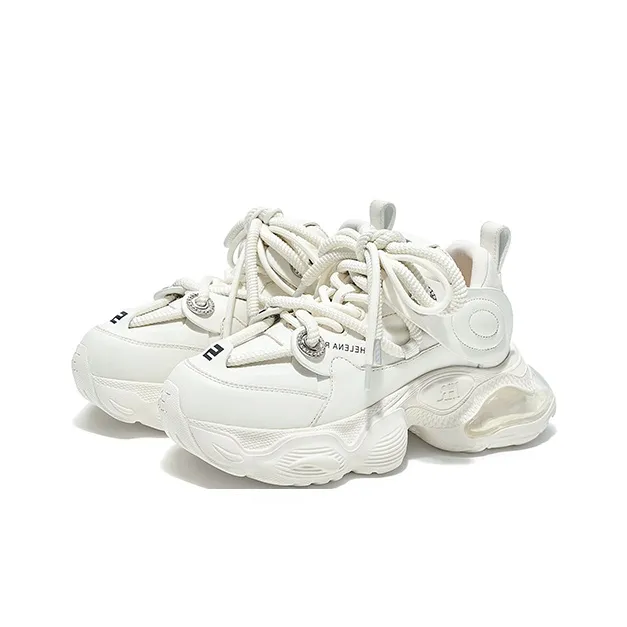 HR Low Top Chunky Sneakers Women's Ecru-2