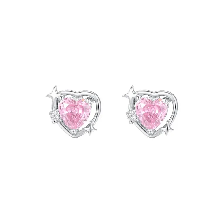 TAOHUAZHAOZHAO S 999 Fine Silver Stud Earrings Women's-0