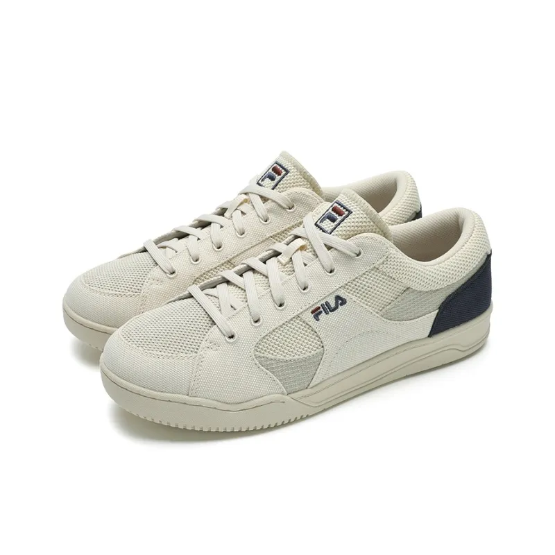 FILA Cloud Sailing Shoes SLANT SHOT Breathable And Lightweight Low Top Canvas Shoes Men's Beige-2