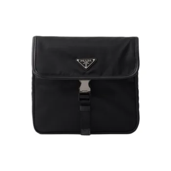 PRADA Re NylonSaffiano Nylon Crossbody Bag, Shoulder Bag Unisex Black