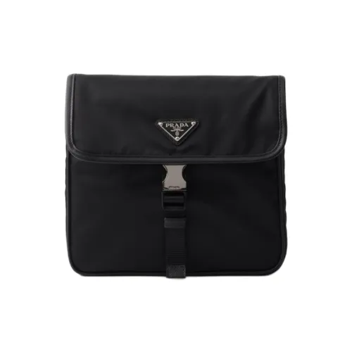 prada galleria Re NylonSaffiano Nylon Crossbody Bag, Shoulder Bag Unisex Black