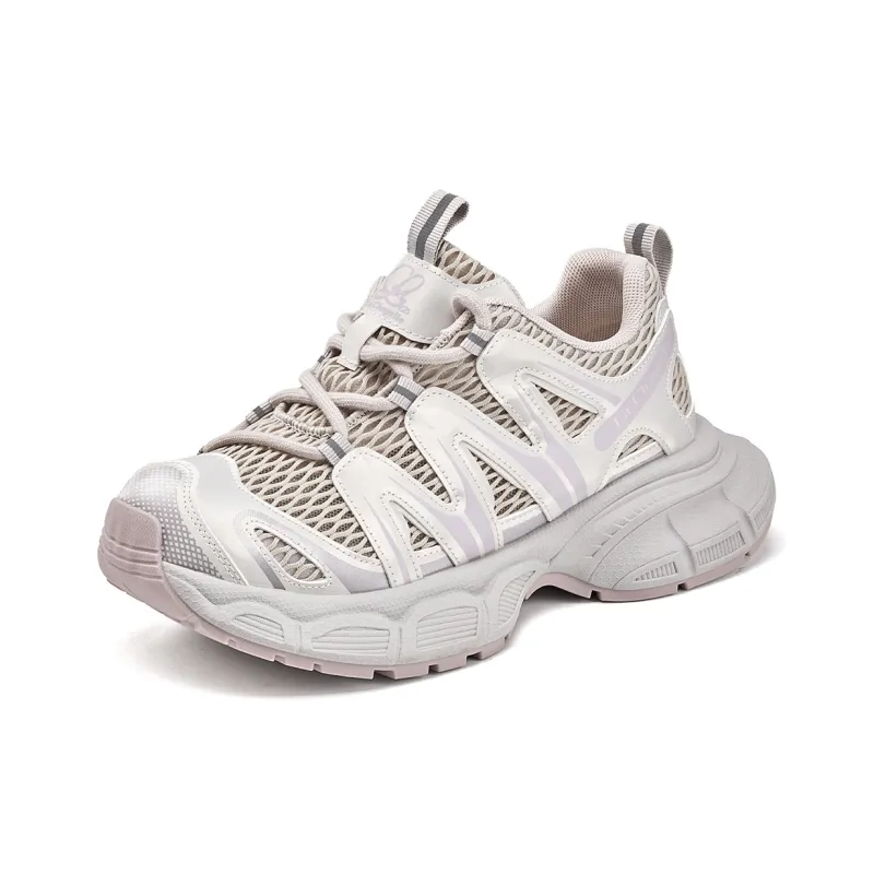La Chapelle Chunky Sneakers Women's Low Top Light Pink-1