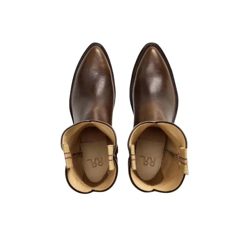 LAUREN RALPH LAUREN Holly Plainview Ankle Boots 5cm Women's Brown-3
