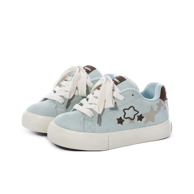 The New Age Family Low Top Skateboard Shoes Women's Lake Blue-1