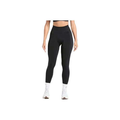 GYMSHARK Yoga Pants Women's Black Brushed Gray