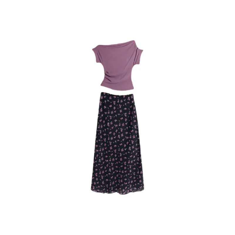 MA JOURNEE Two Piece Skirt Sets Women's-1