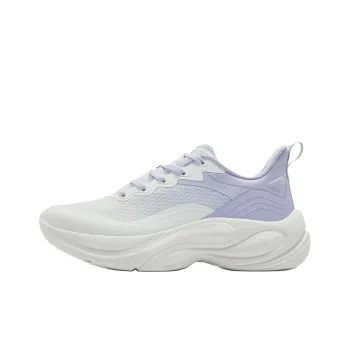 361° Spirit Fox 2.0 Abrasion Resistant Breathable Low Top Casual Running Shoes Women's White Purple