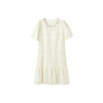 Hang Yi Court Short Sleeved Dress Women's