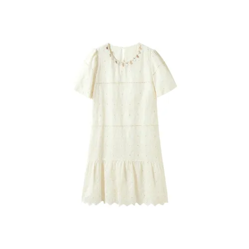 Hang Yi Court Short Sleeved Dress Women's