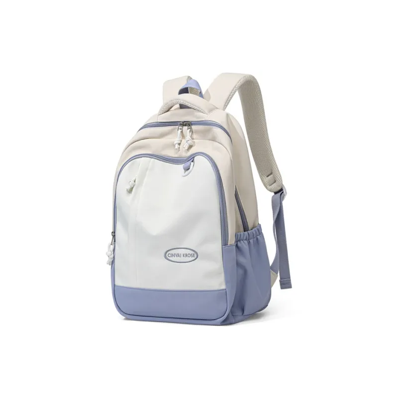 CinvaiKrose Fabric Short Trip Backpack Travel Backpack Laptop Bag Regular Women's Green/Beige Yellow-6