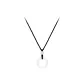 Auspicious Clouds Peaceful Buckle Necklace (White Bead)