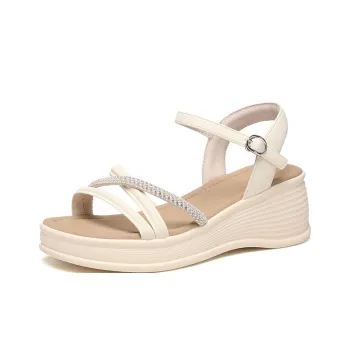 Golden Silk Rabbit One Strap Sandals Women's