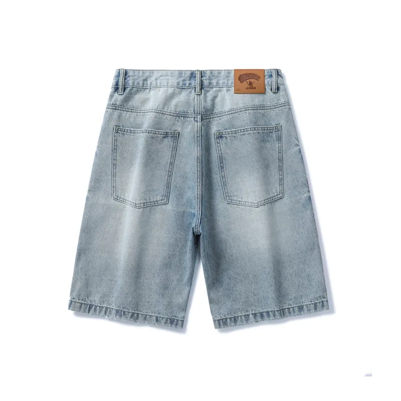 SANTASTIC Denim Shorts Men Blue-1