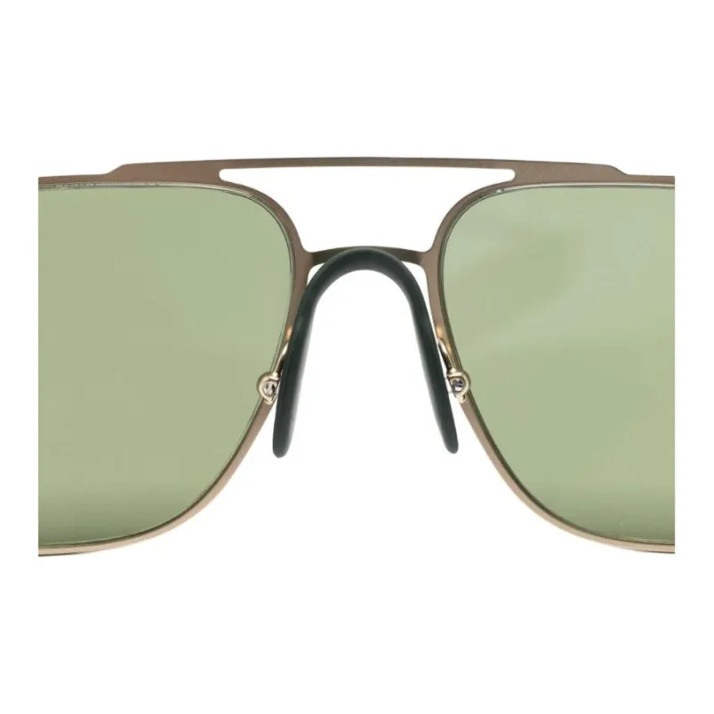 AMANI Subject To Official Website Square Sunglasses Men's Gold-2