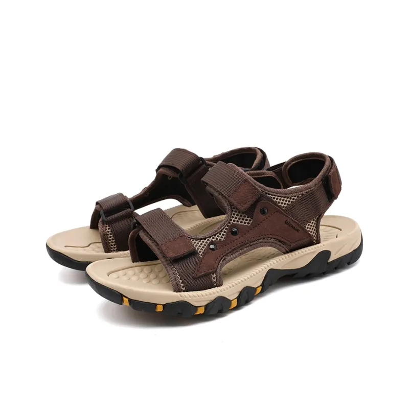 Wen Nai Beach Sandals Men's Brown-2