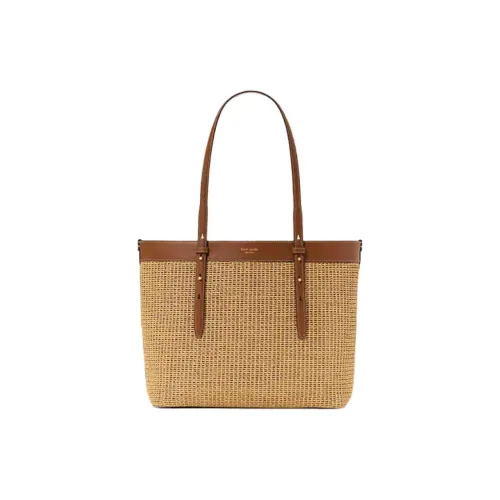 Kate Spade Fabric Tote Bag, Shopping Bag, Shoulder Bag Tubas Women's Brown