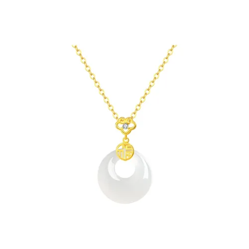 CHINA GOLD Chalcedony Necklaces Women's