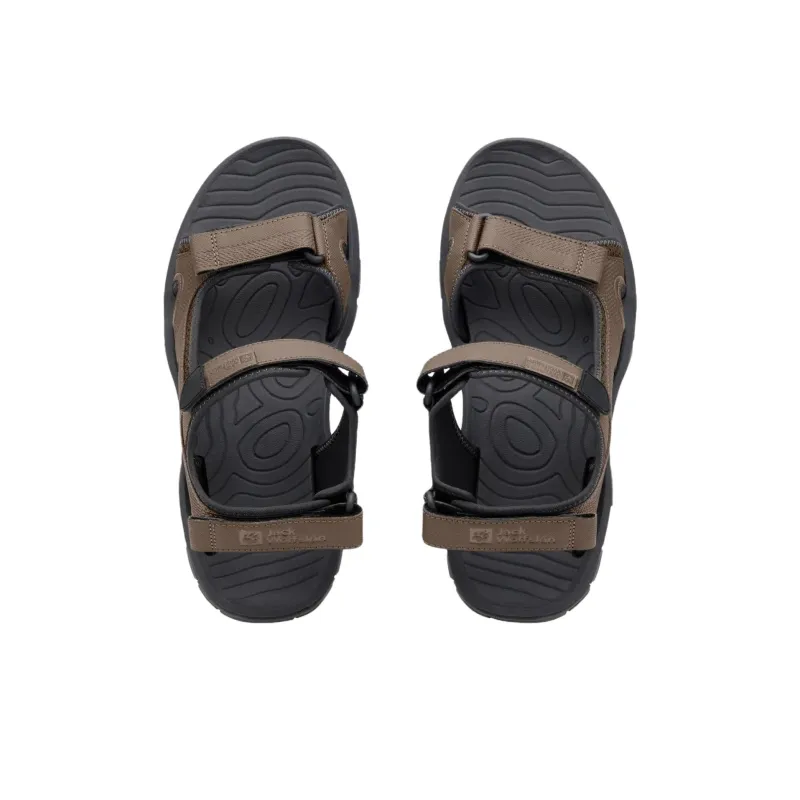 Jack Wolfskin LAKEWOOD Beach Sandals Men's Brown-3
