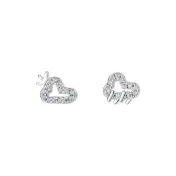 NVBBK 999 Fine Silver Stud Earrings Women's