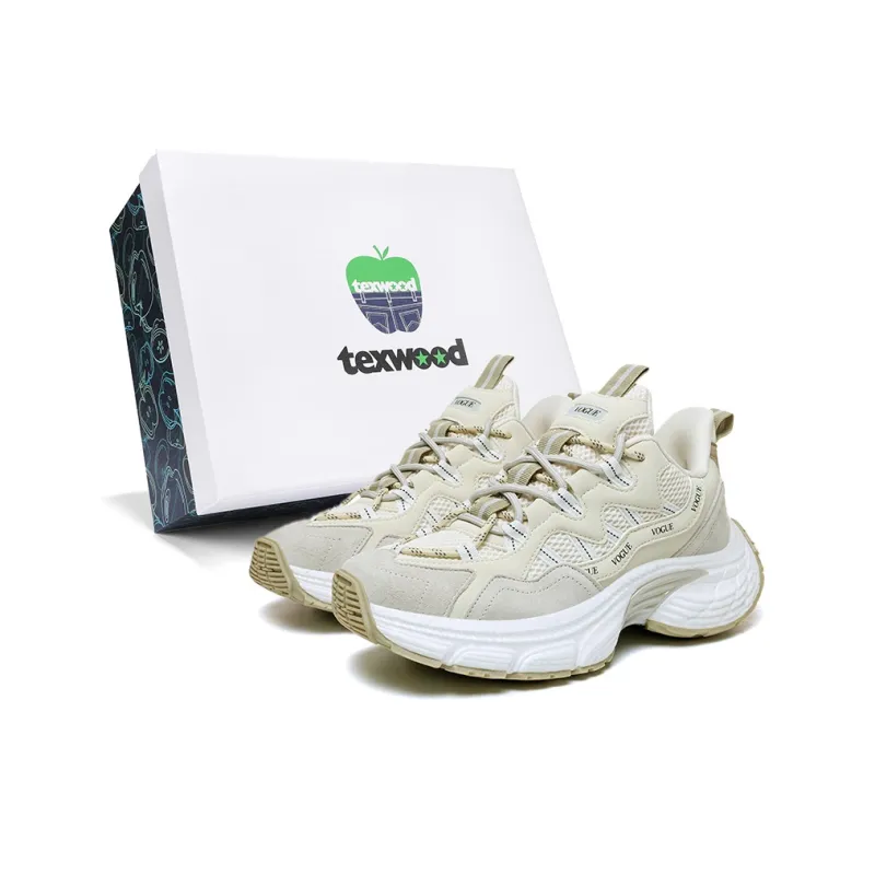 TEXWOOD Slip Resistant And Abrasion Resistant Coverage Low Top Chunky Sneakers Unisex Box-5
