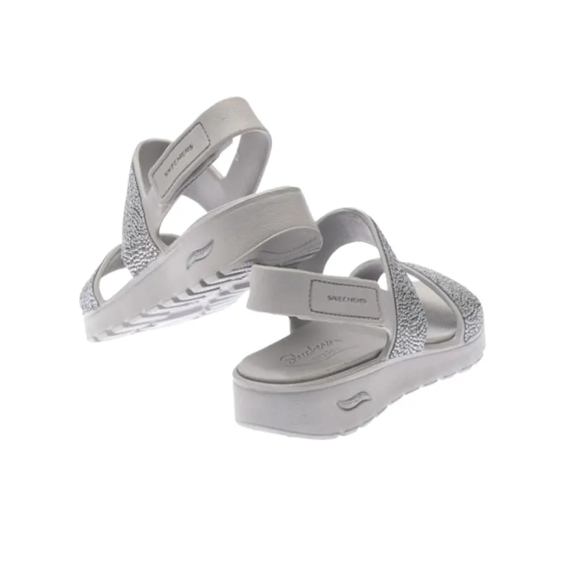 Skechers ARCH FIT FOOTSTEPS One Strap Sandals Women's Gray-4