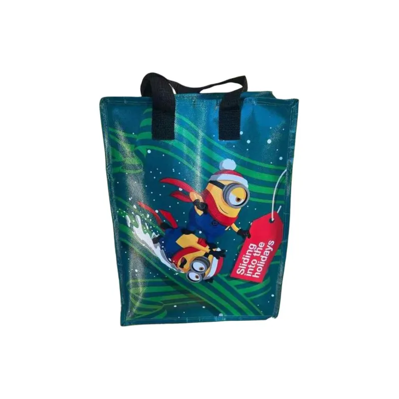 Universal Studios PP Woven Material Tote Bag, Shopping Bag, Handbag Unisex Green-0