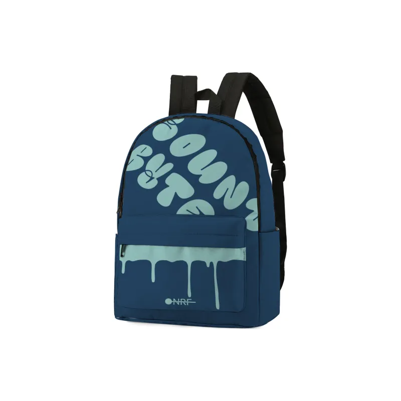 ONRF Polyester Students Backpack Laptop Bag Unisex Blue-1