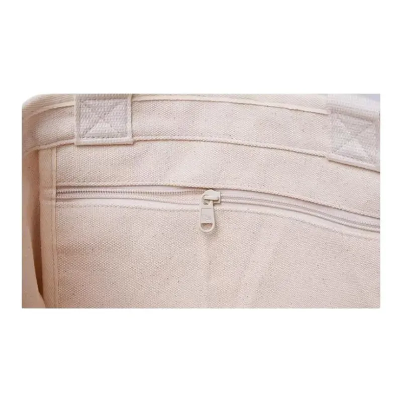 New Era Canvas Bag, Tote Bag, Shopping Bag, Handbag, Shoulder Bag Unisex Ivory White-4