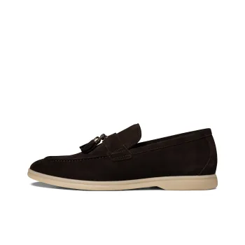THOM WILLS British Style Business Casual Suede Slip on Loafers Men's