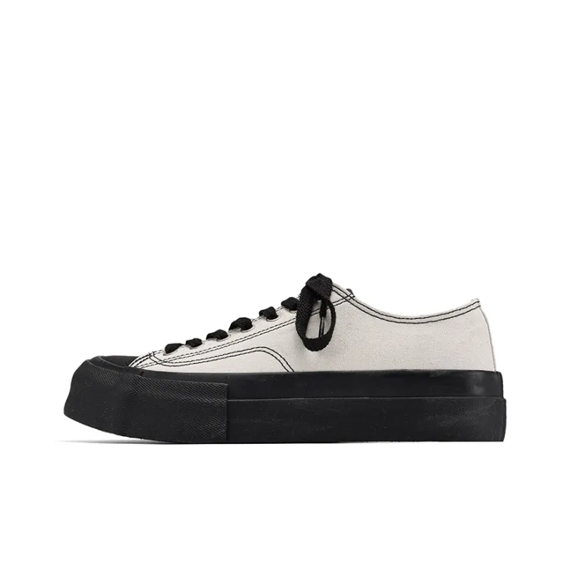 Fang Sanhuo Slip Resistant Shock Absorbers With Abrasion Resistant Properties Low Top Skateboard Shoes Unisex White-0