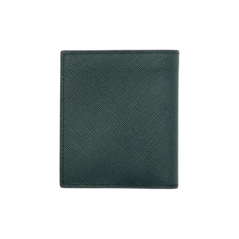 PRADA Saffiano Calfskin Wallet Men's Emerald Green-2
